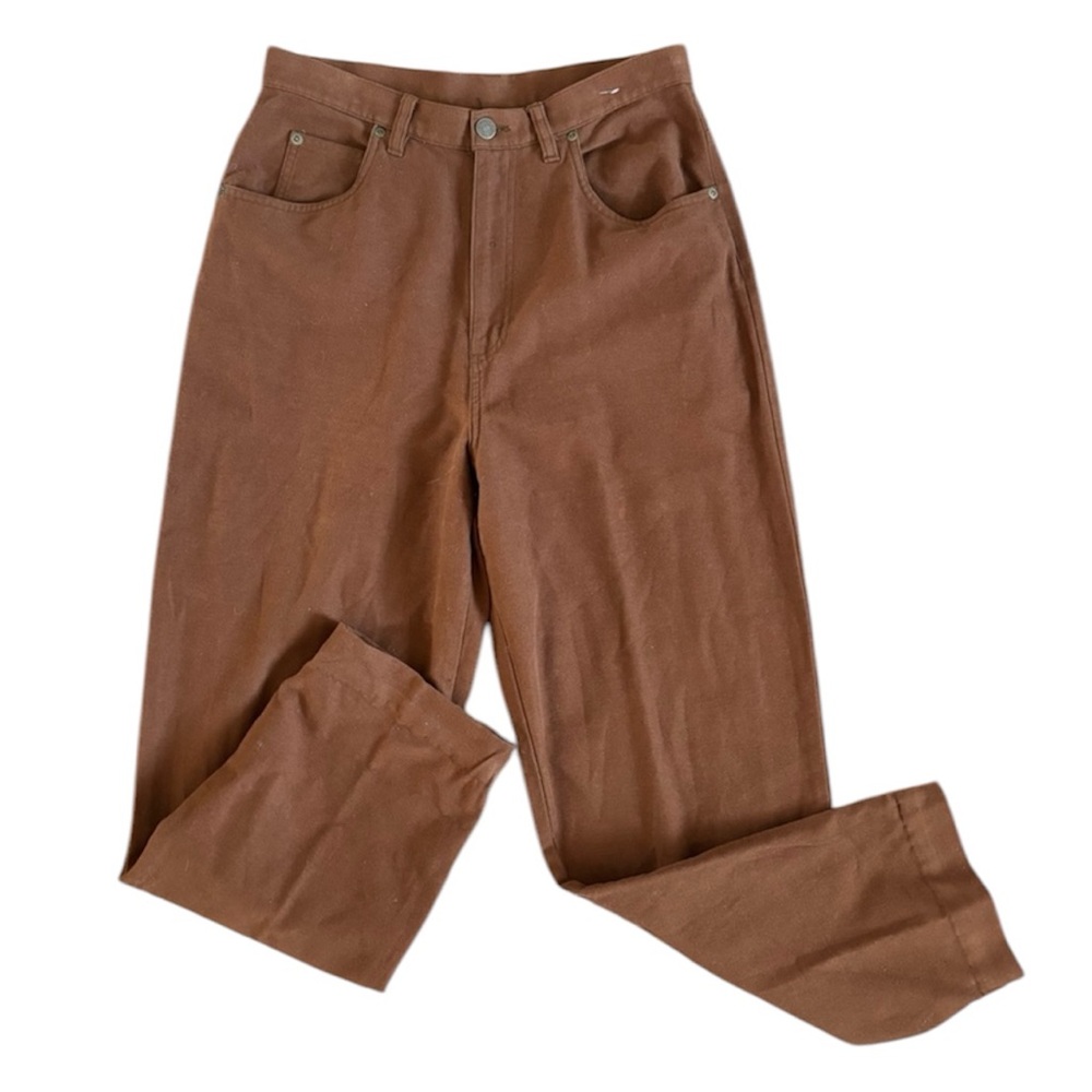 Jones New York Sport Vintage Brown High-Waisted Pants Size 10 - Picture 3 of 8